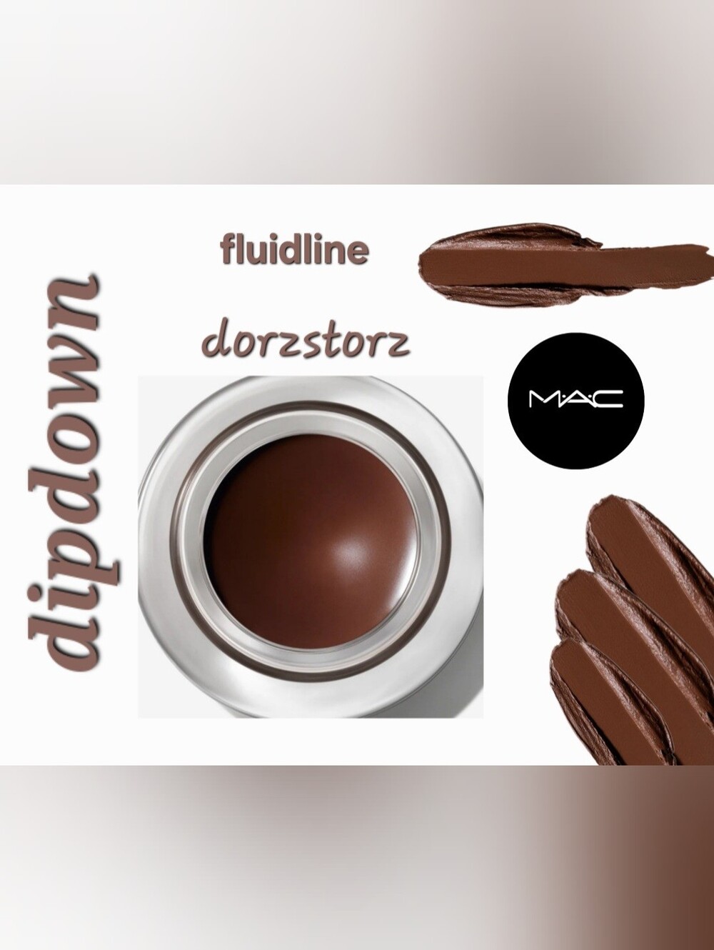 MAC • Pro Longwear Fluidline Eye Liner Gel • DIPDOWN • .10 oz • New in box